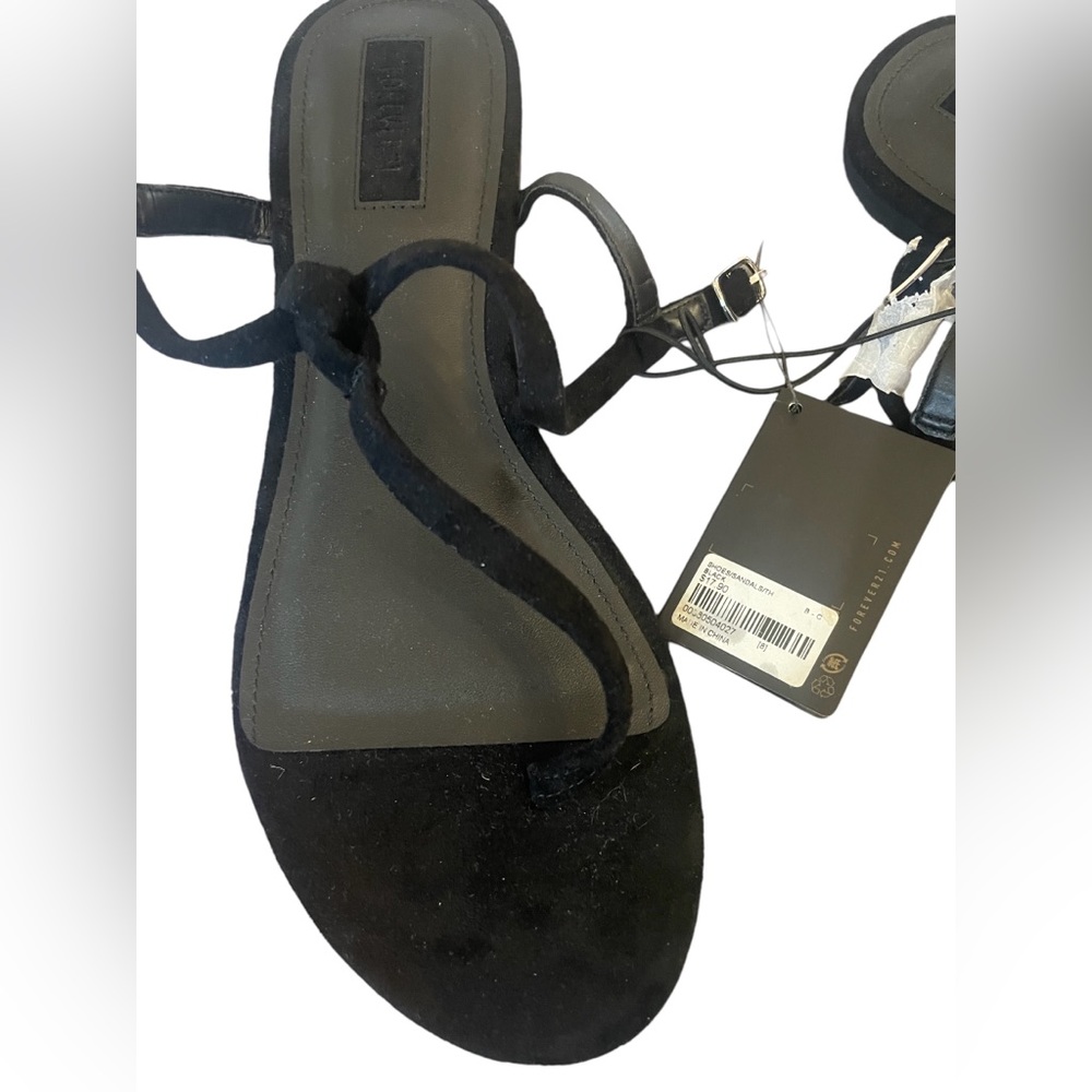 Brand new Forever 21 black sandals size 7.5